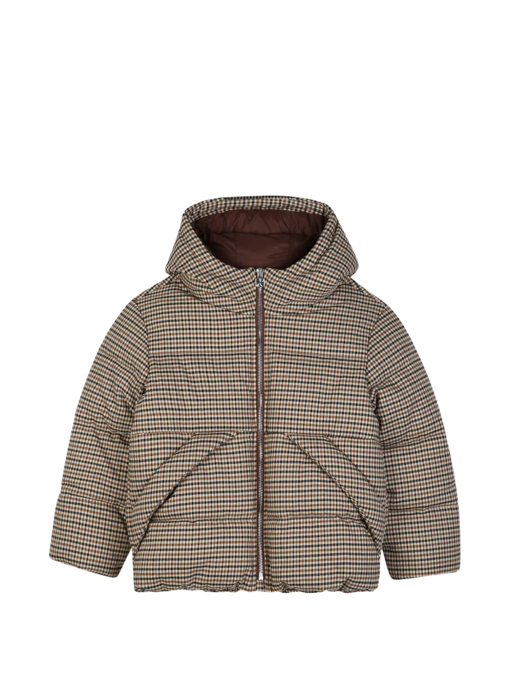 Kids Around Giacca a quadri con cappuccio - Toni neutri