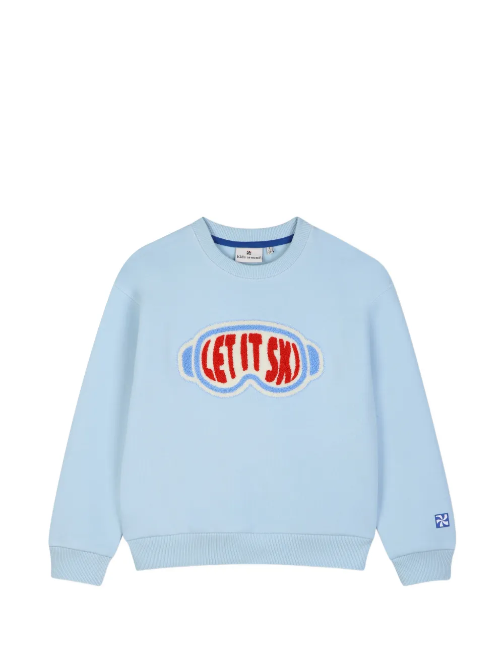 Kids Around Felpa con applicazione - Blu