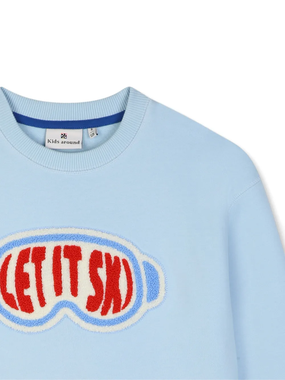 Kids Around Sweater met logopatch Blauw