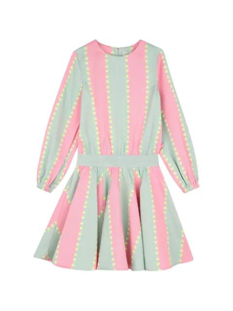 Billieblush heart-print long-sleeve dress