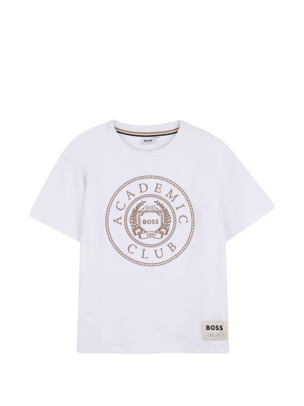 BOSS Kidswear logo-embroidered short-sleeve T-shirt - Bianco