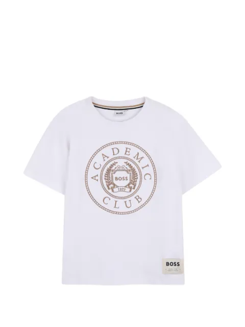 BOSS Kidswear logo-embroidered short-sleeve T-shirt