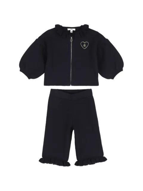 Chloé Kids ruffle-trim knitted tracksuit set