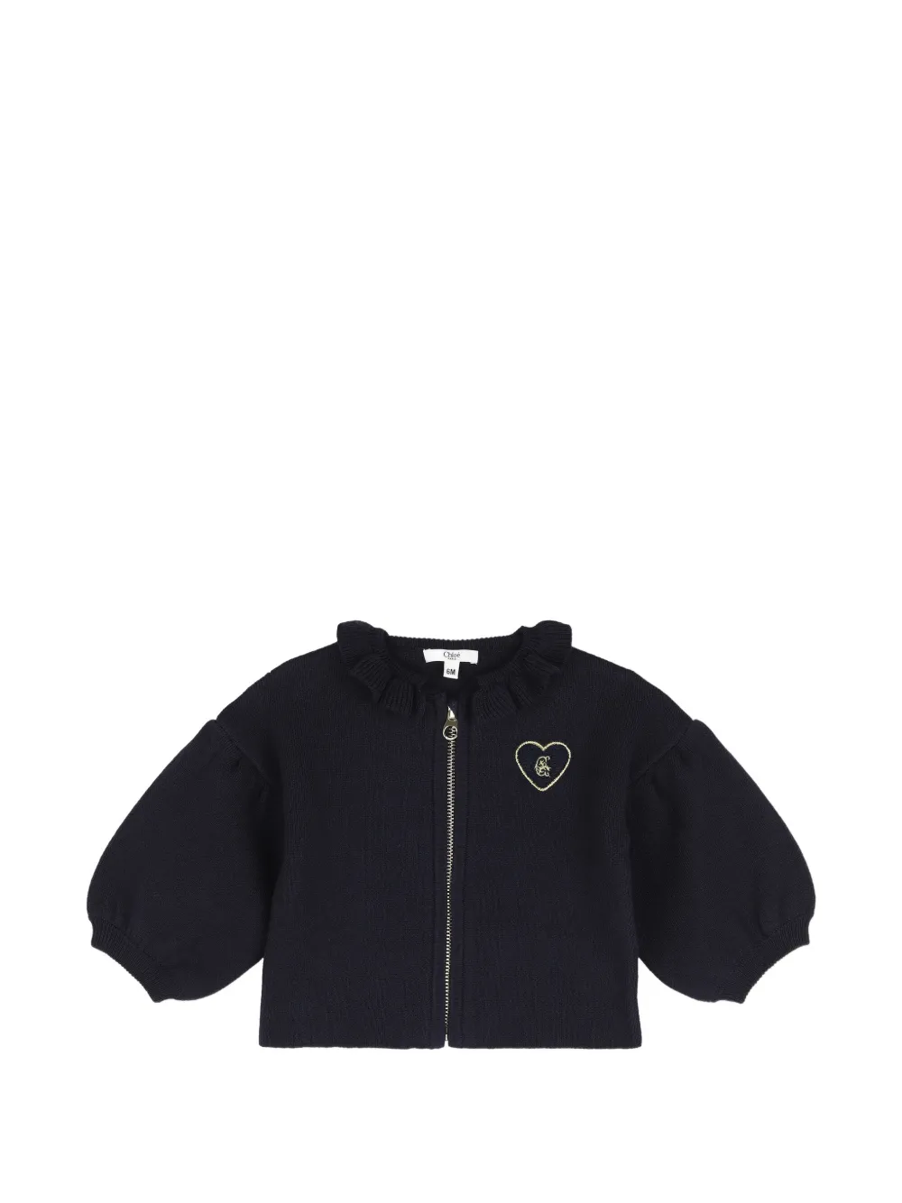 Chloé Kids Gebreid trainingspak met ruches Blauw