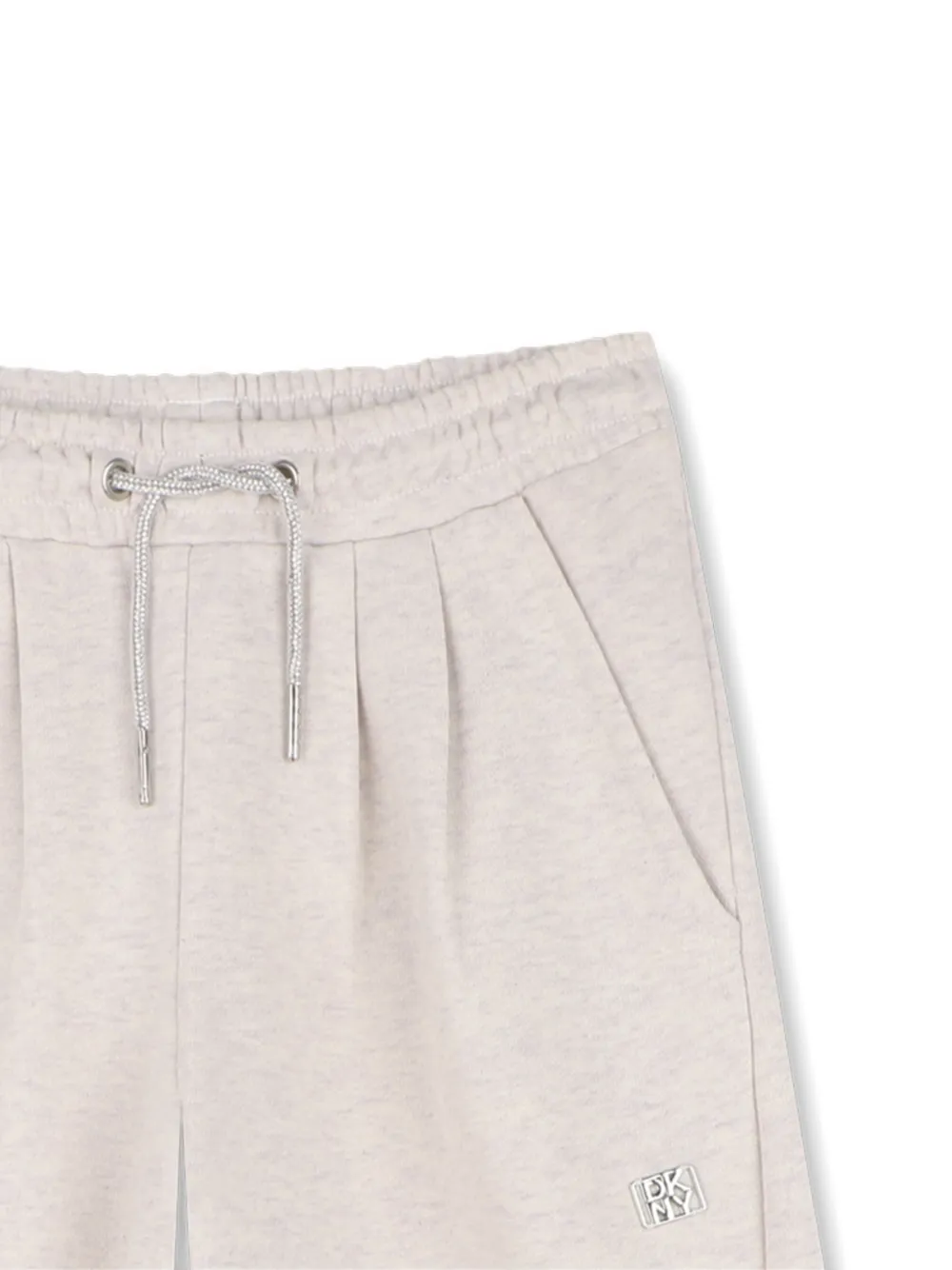 Dkny Kids Trainingsbroek met trekkoord en plooien Beige