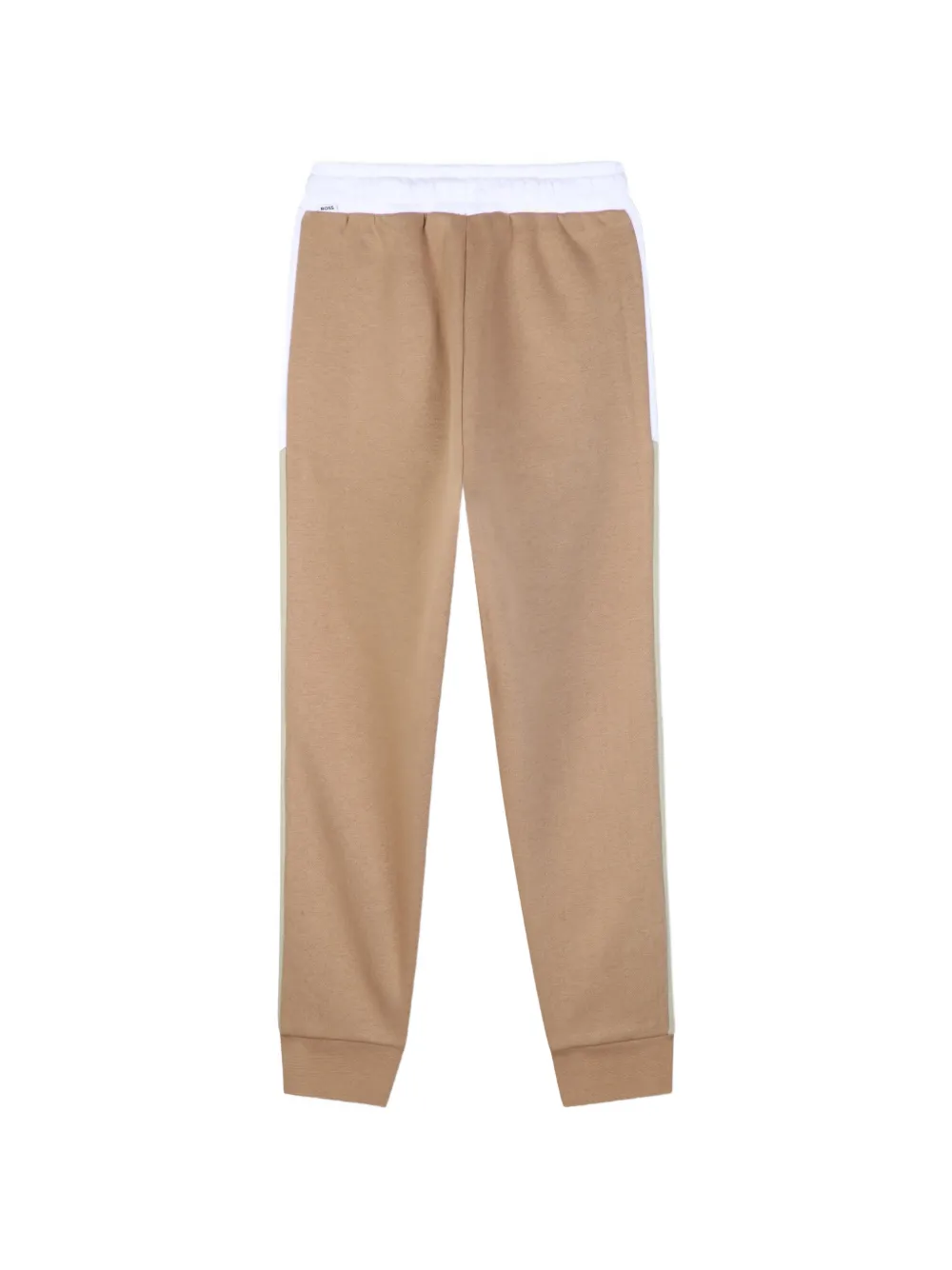 BOSS Kidswear Trainingsbroek met logoprint Beige