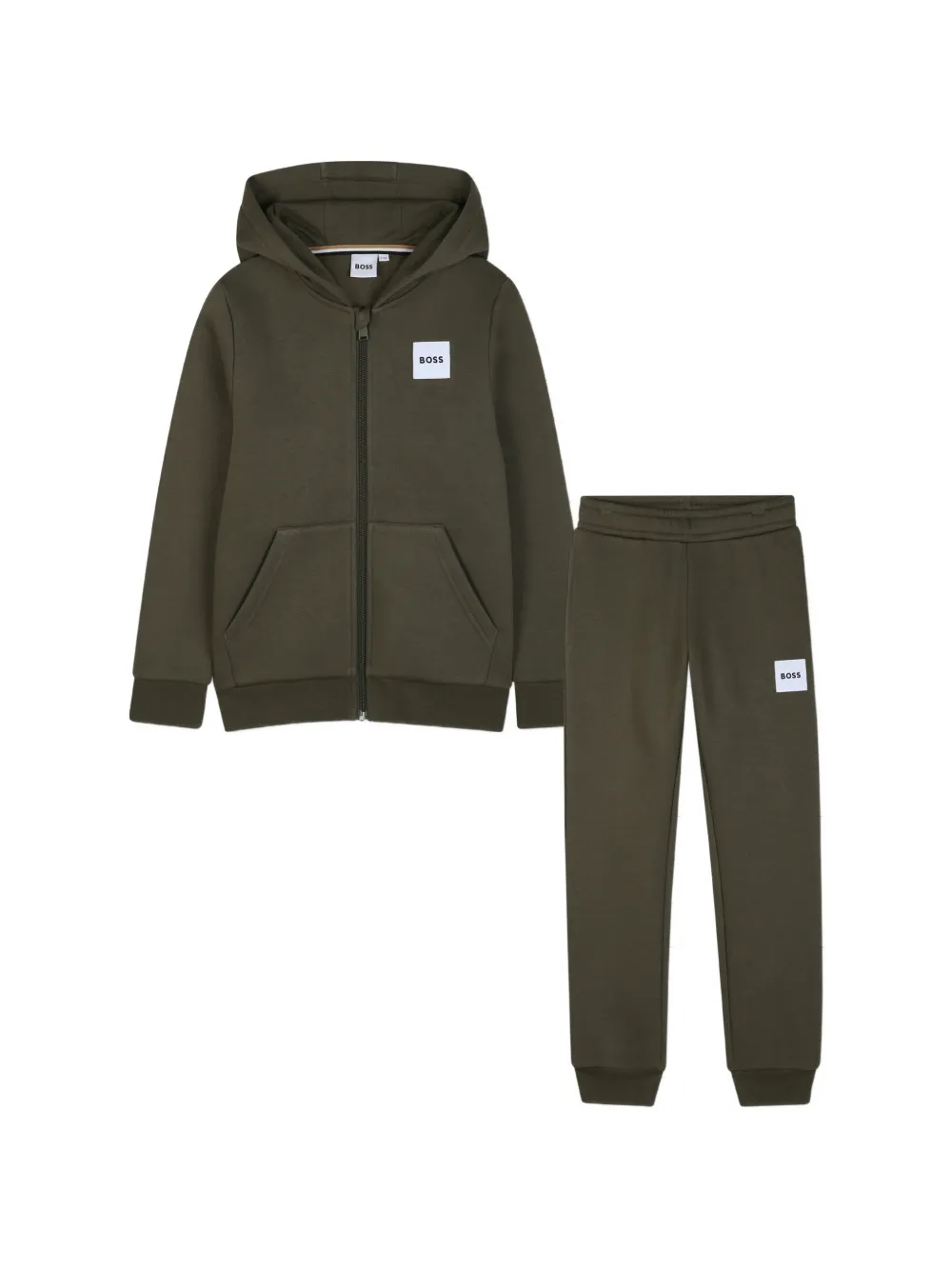 BOSS Kidswear Tuta sportiva con applicazione - Verde