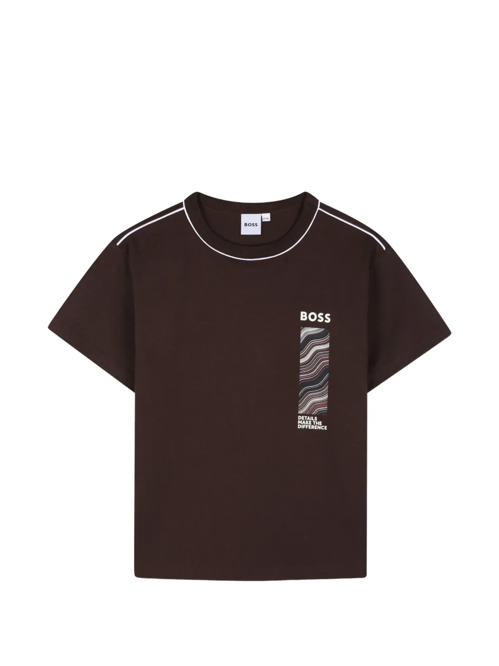 BOSS Kidswear logo-print T-shirt - Marrone
