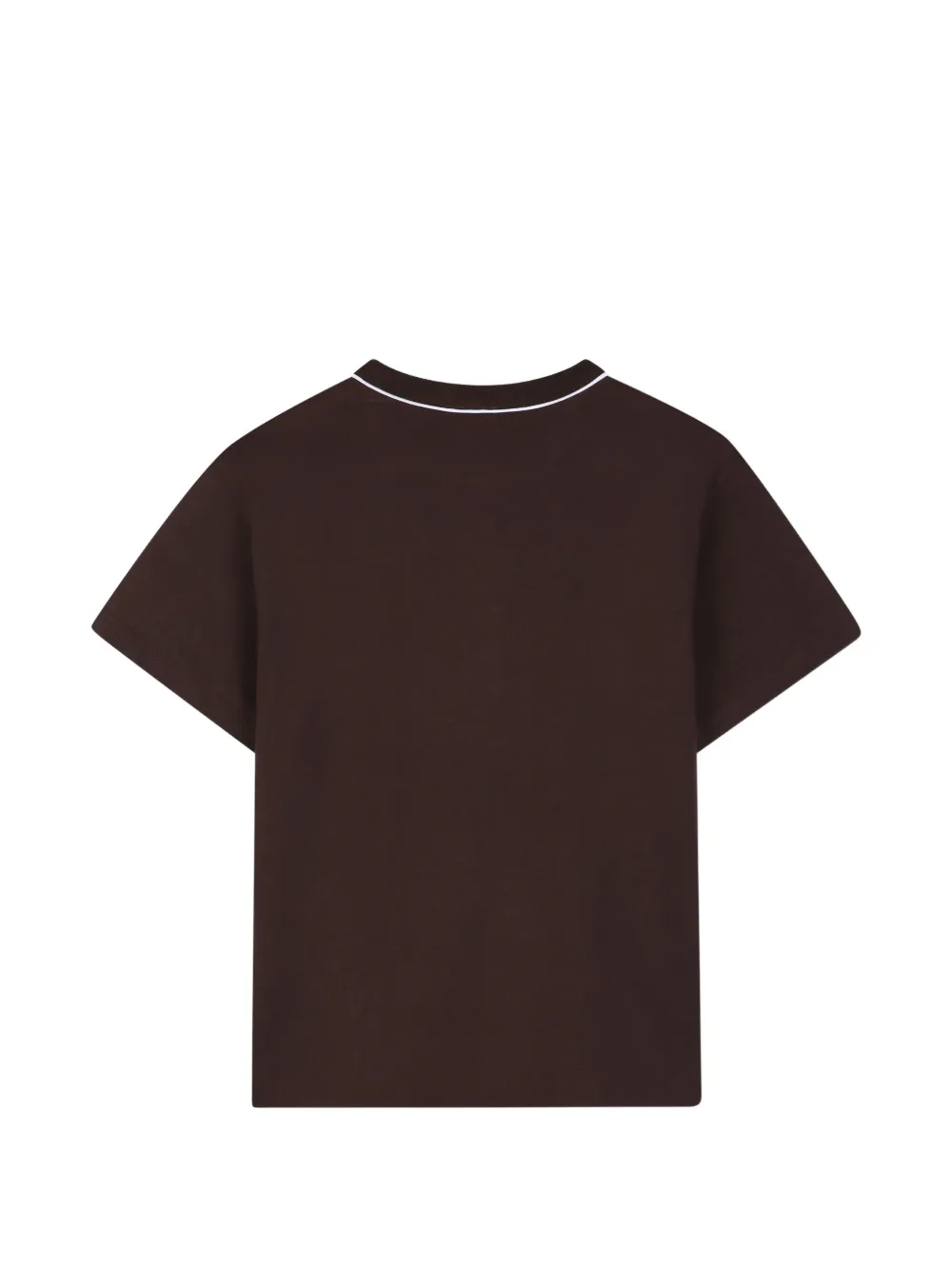 BOSS Kidswear T-shirt met logoprint Bruin