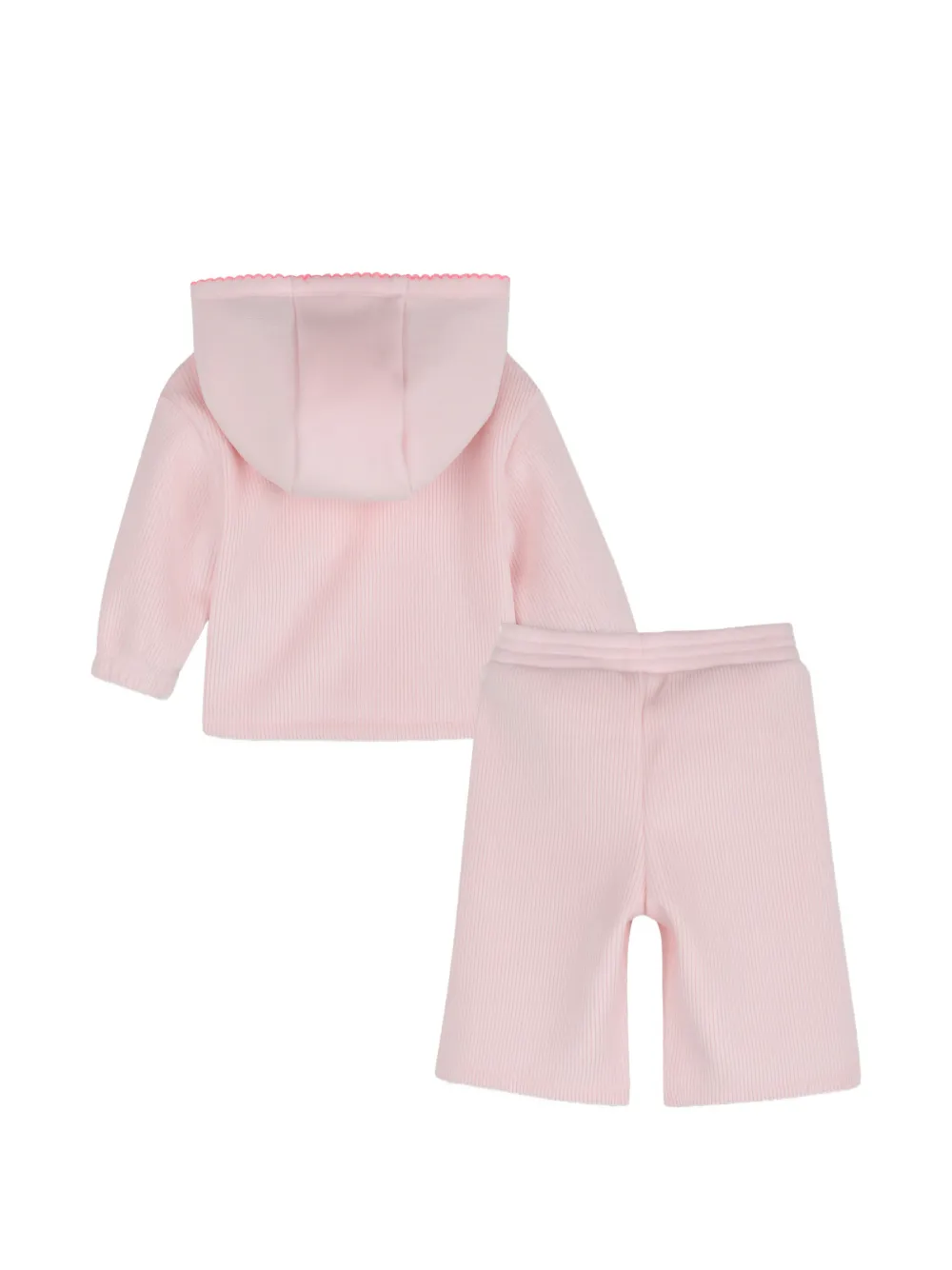Billieblush Vest en broek met ruches en capuchon Roze