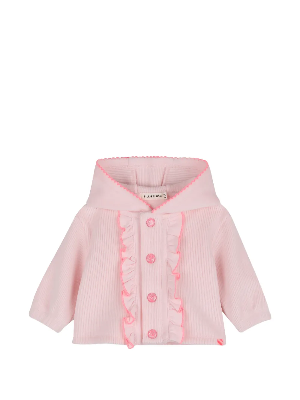 Billieblush Vest en broek met ruches en capuchon Roze
