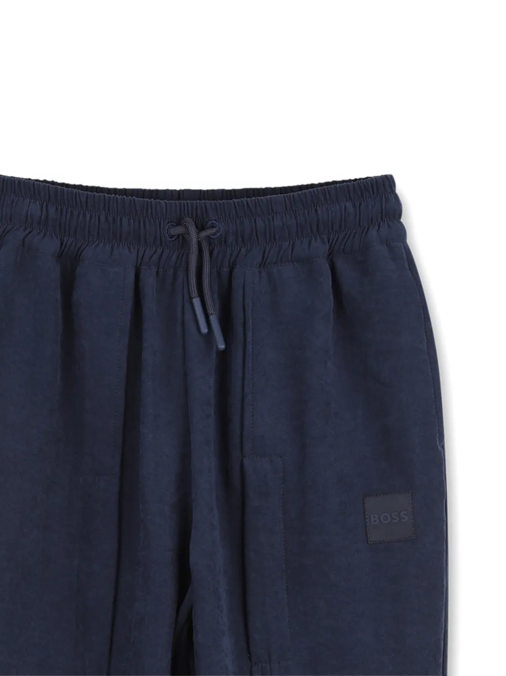BOSS Kidswear Trainingsbroek met logopatch Blauw