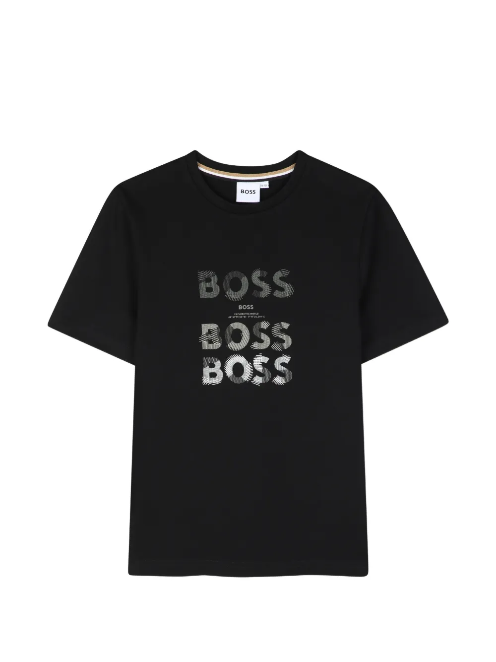BOSS Kidswear logo-print short-sleeve T-shirt - Nero
