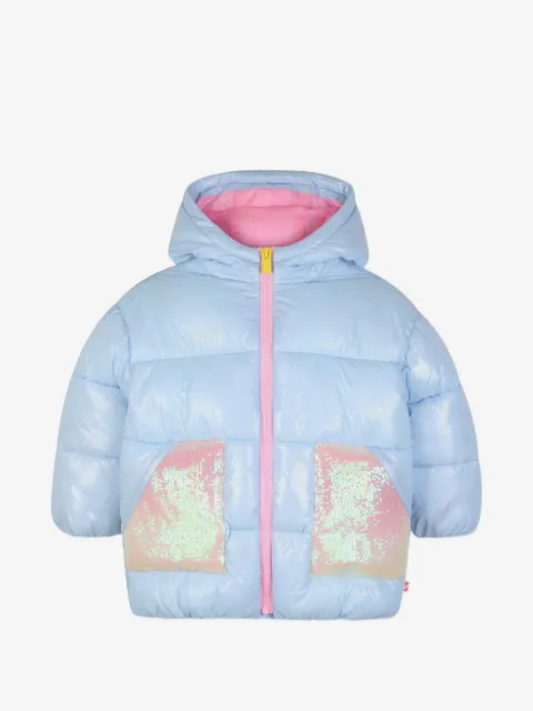Billieblush sequin-embellished padded jacket