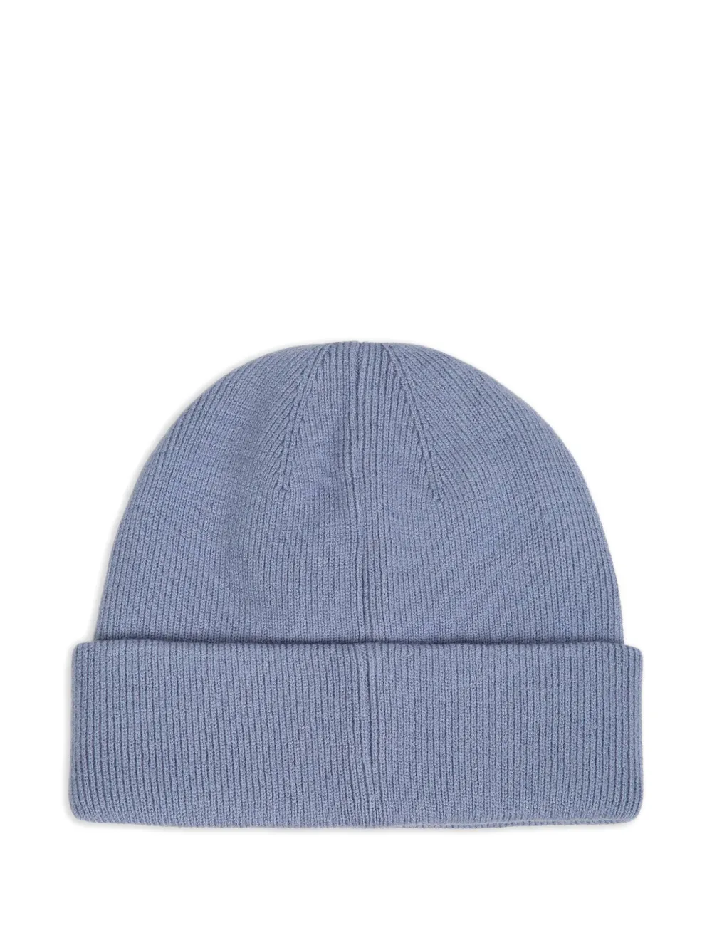 BOSS Kidswear logoprinten geribbelde muts Blauw