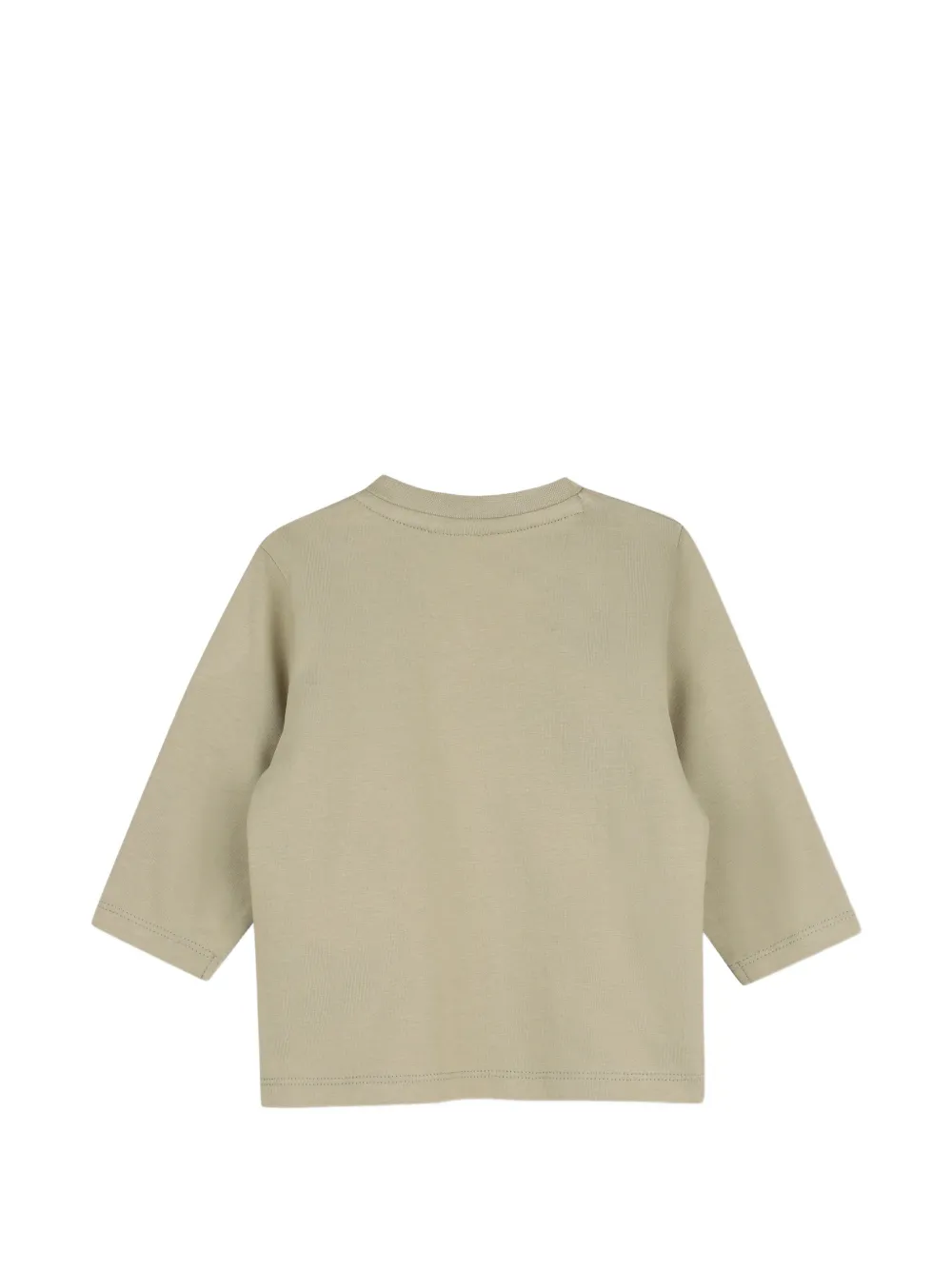 BOSS Kidswear T-shirt met logoprint Beige