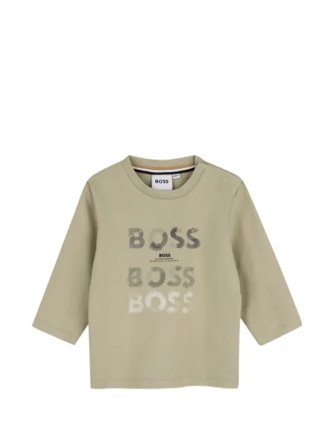 BOSS Kidswear logo-print long-sleeved T-shirt