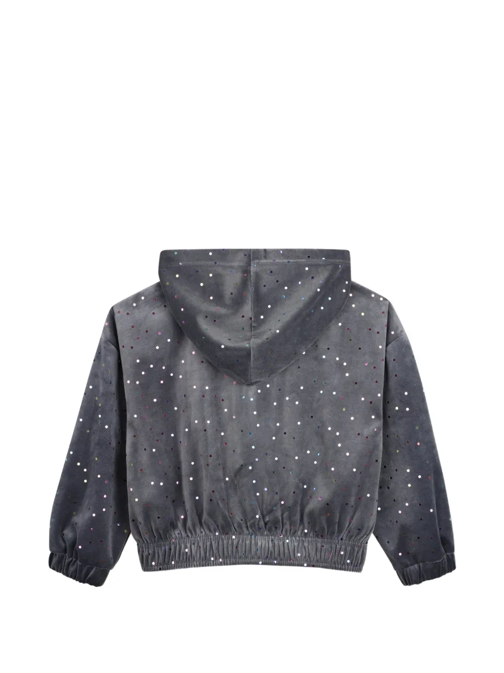 Billieblush Fluwelen hoodie verfraaid met pailletten Grijs