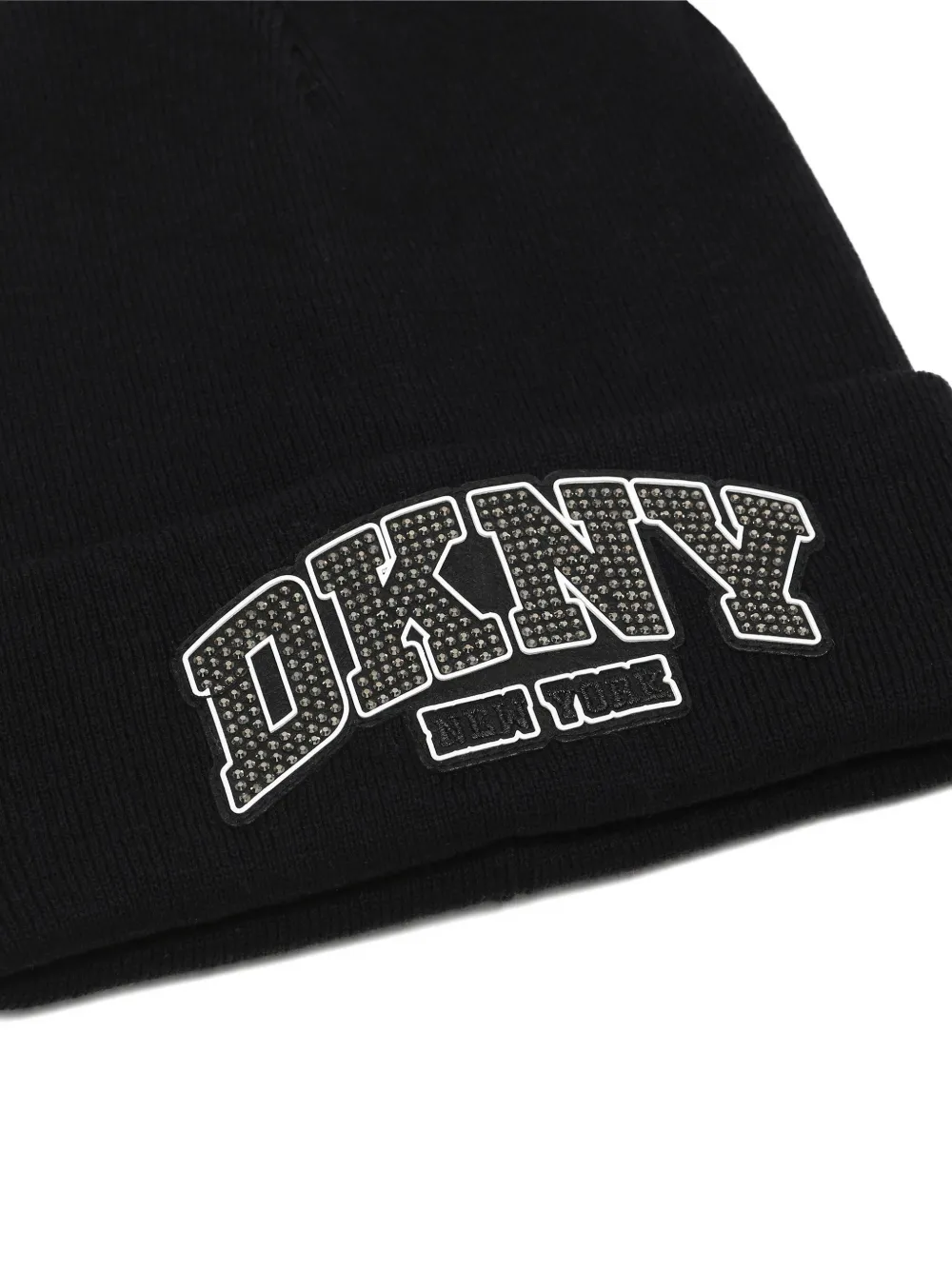 Dkny Kids Muts verfraaid met kristallen en logo-patch Zwart