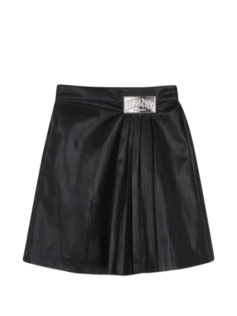 Dkny Kids logo-plaque pleated skirt