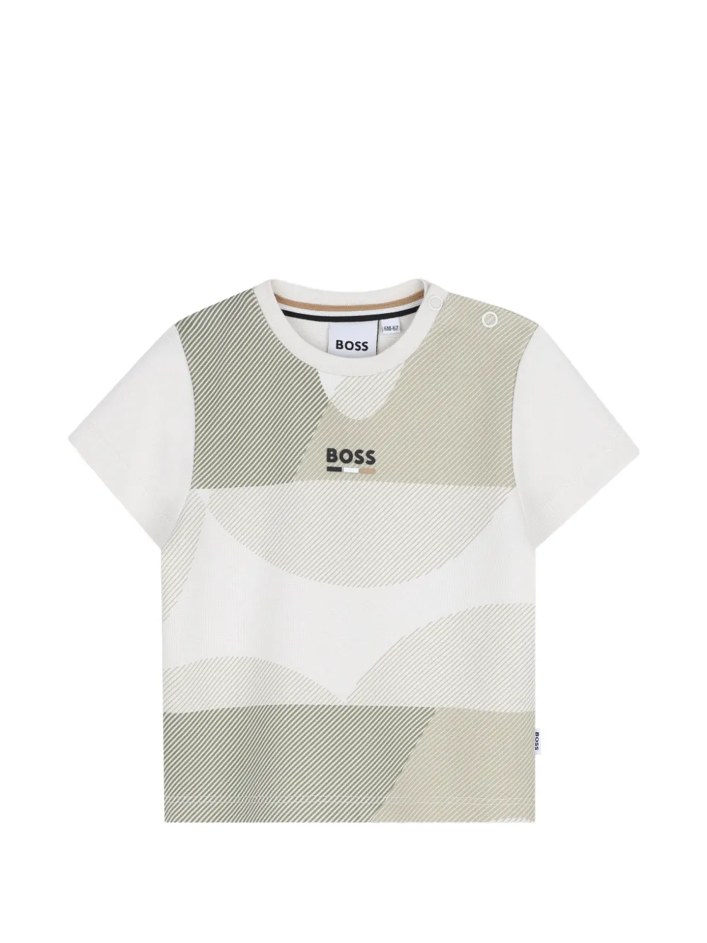 BOSS Kidswear T-shirt in cotone con logo - Bianco