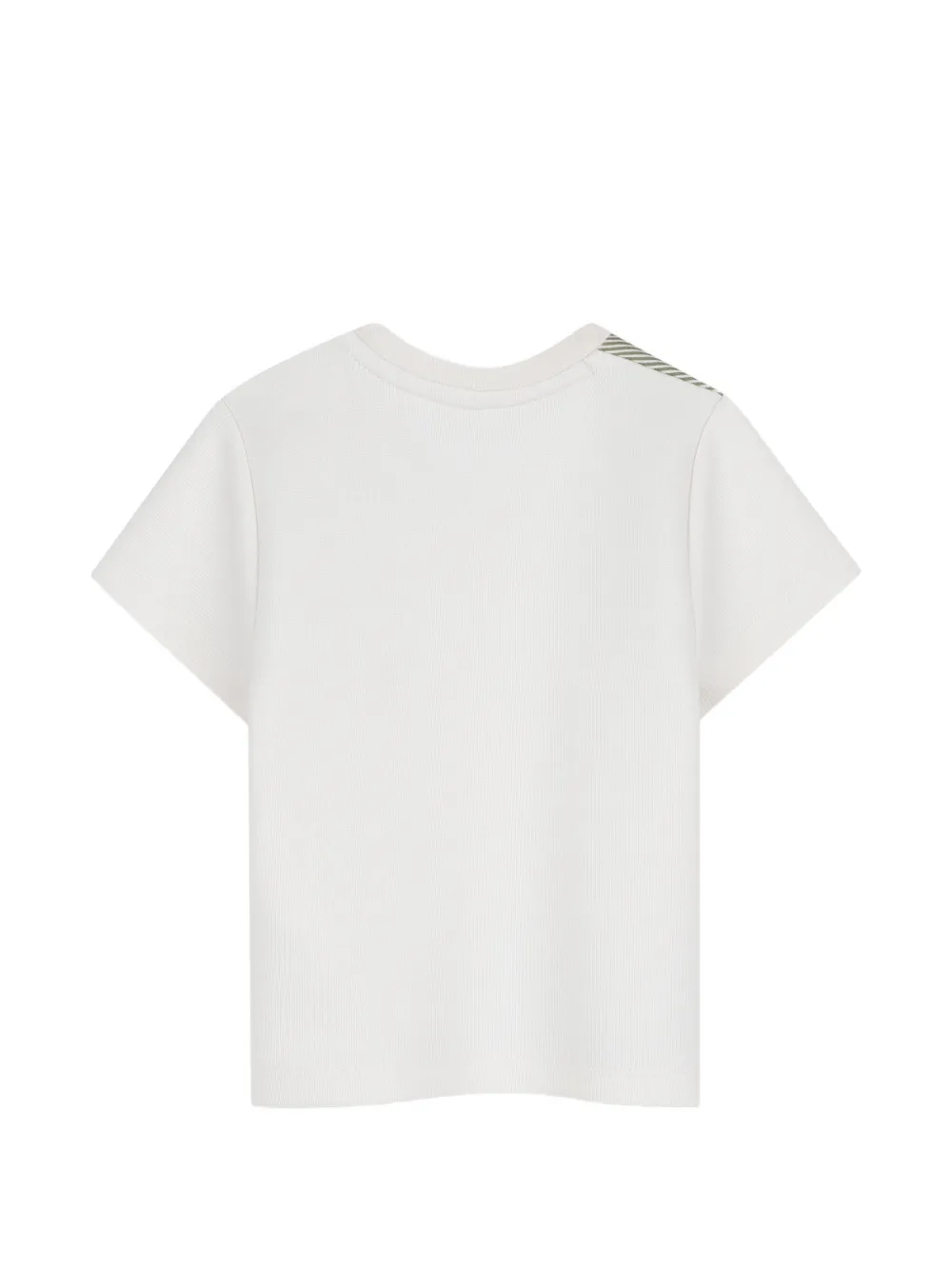 BOSS Kidswear Katoenen T-shirt met logoprint Wit