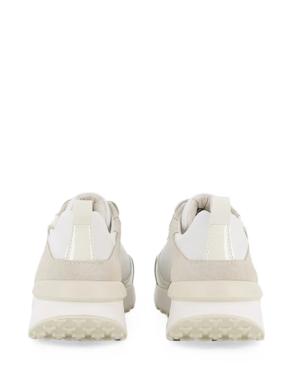BOSS Kidswear logo-patch panelled sneakers Beige