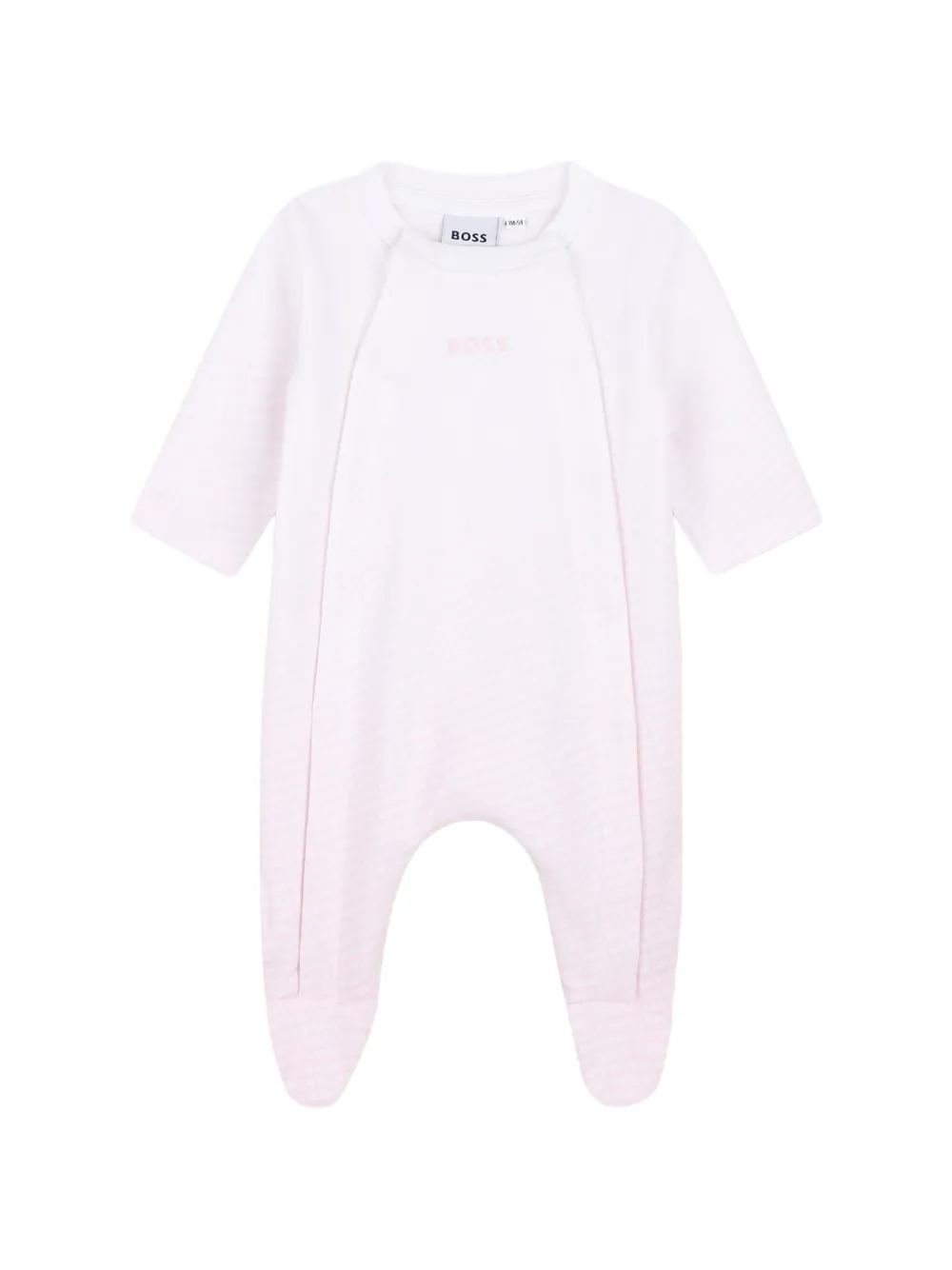 BOSS Kidswear Pyama slabbetje en muts met logo-print Wit