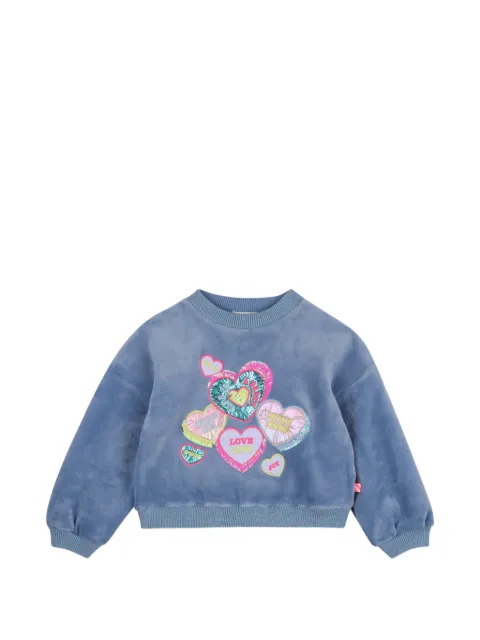 Billieblush Paillettenverzierter Pullover mit Herz-Patch