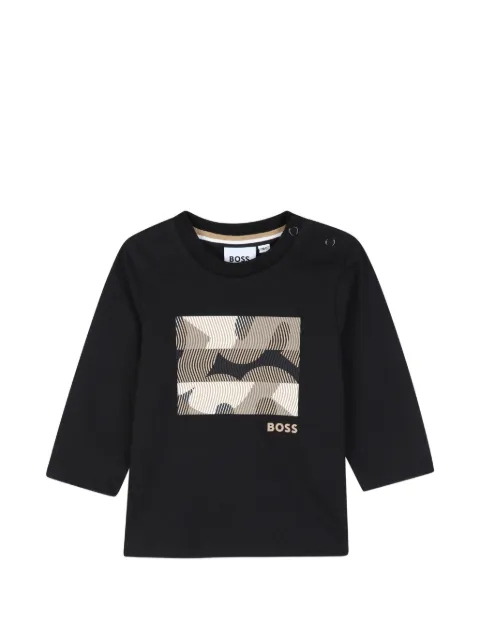 BOSS Kidswear graphic-print long-sleeve T-shirt