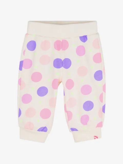 Billieblush pantalon de jogging à pois en coton