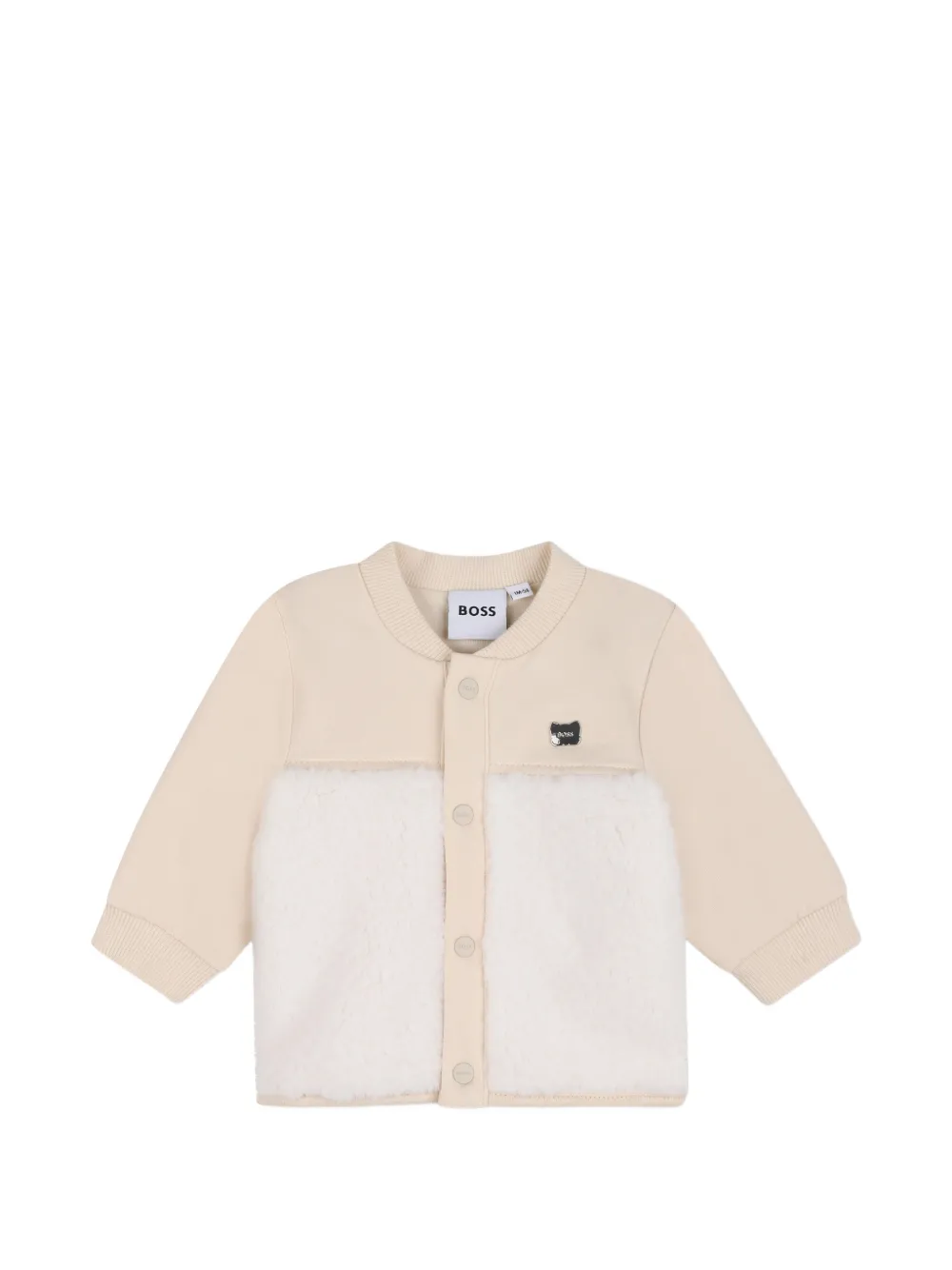 BOSS Kidswear Trainingspak met vlak van bont Beige