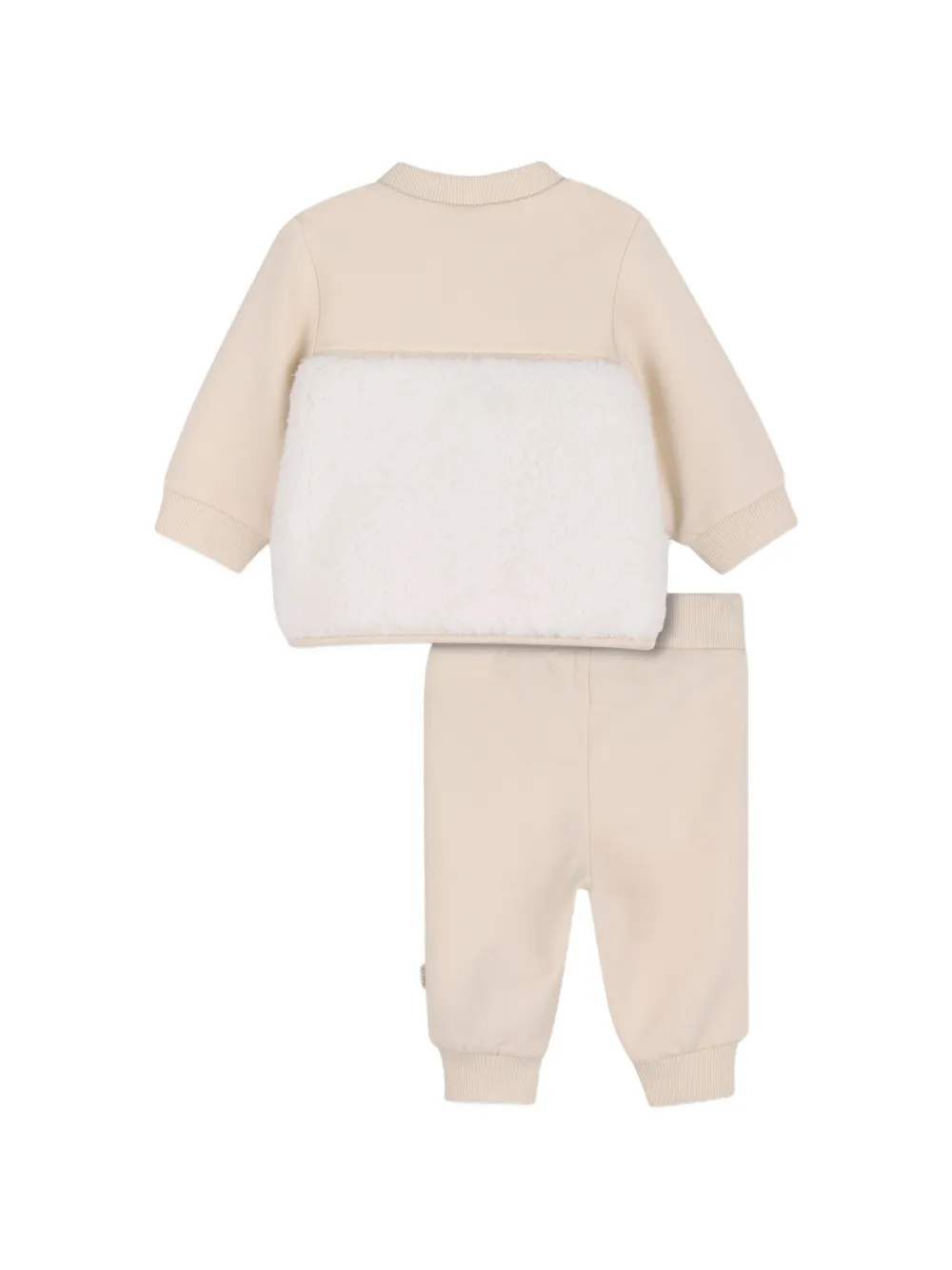 BOSS Kidswear Trainingspak met vlak van bont Beige