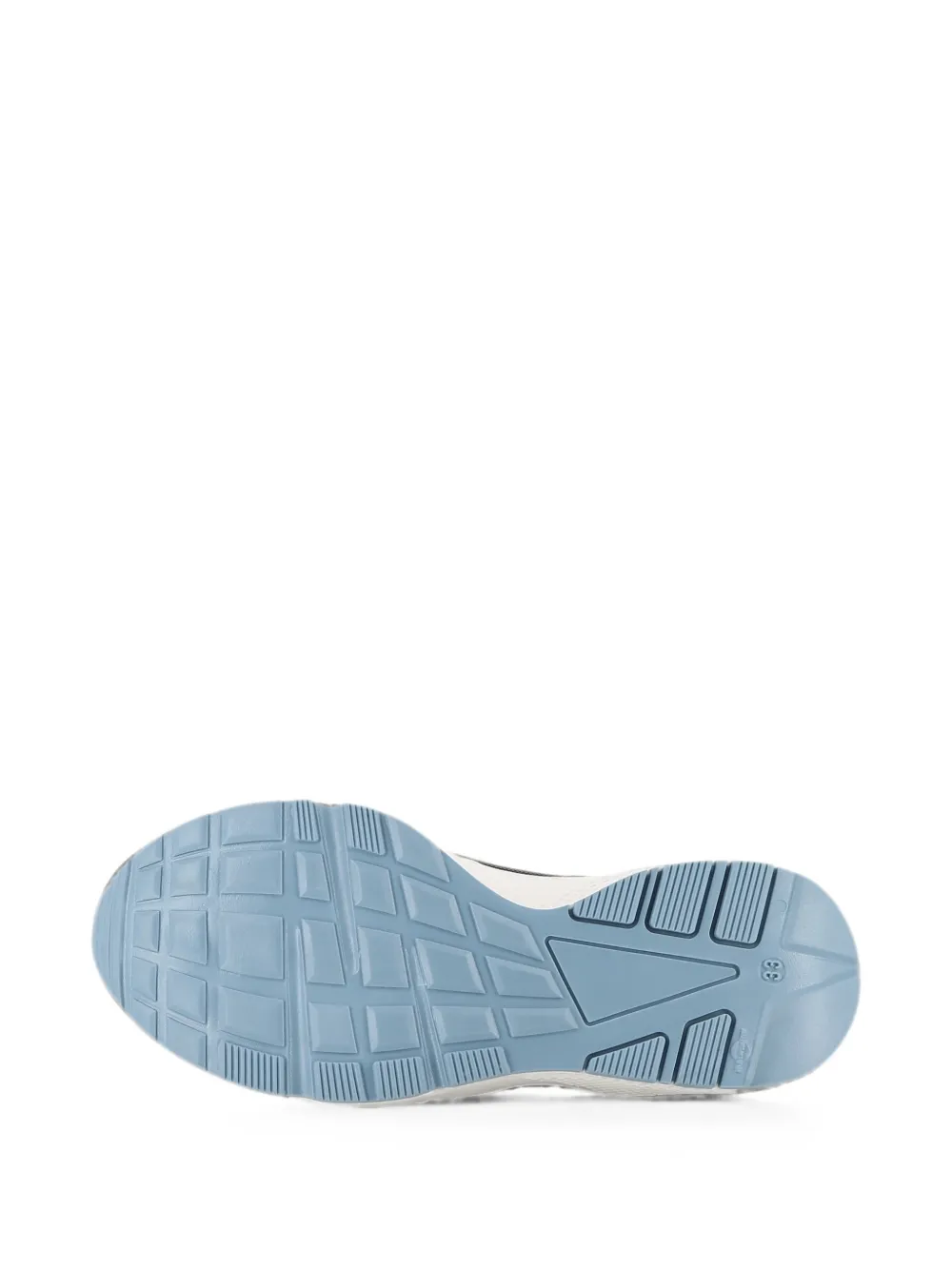BOSS Kidswear logo-print mesh-panel sneakers Blauw