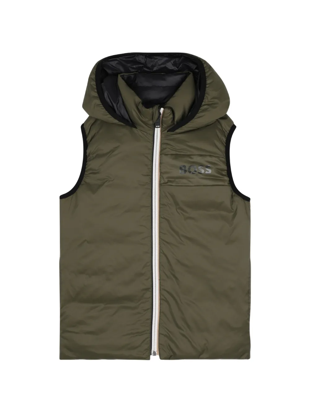 BOSS Kidswear Omkeerbare bodywarmer Zwart