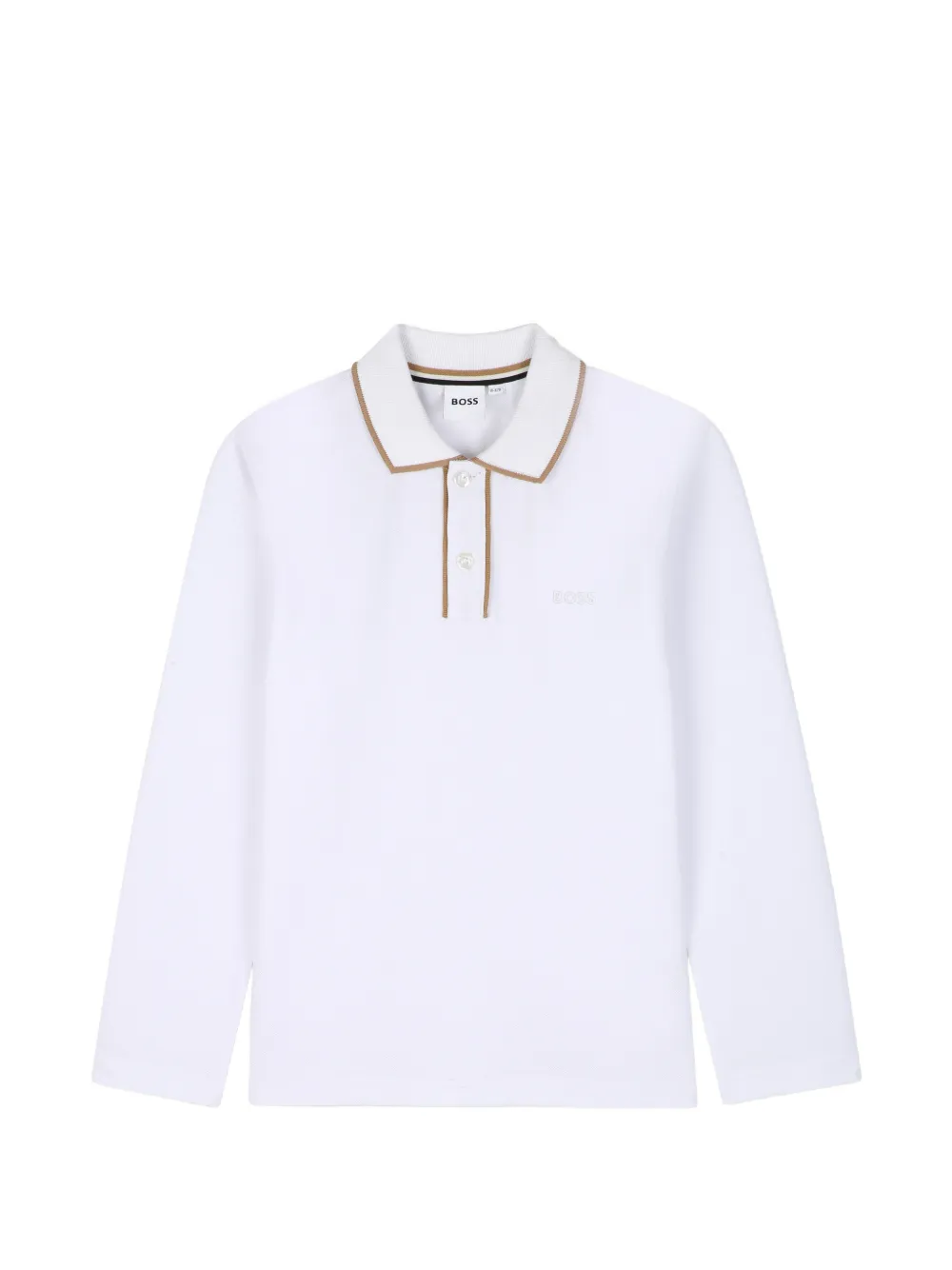 BOSS Kidswear Polo con rifinitura a contrasto - Bianco