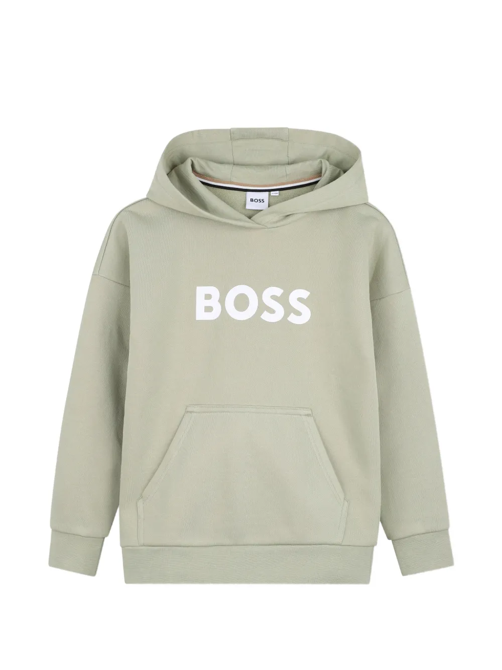 BOSS Kidswear logo-print hoodie - Verde