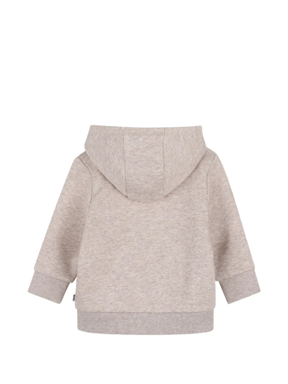 BOSS Kidswear Hoodie en broek met logo-patch Beige