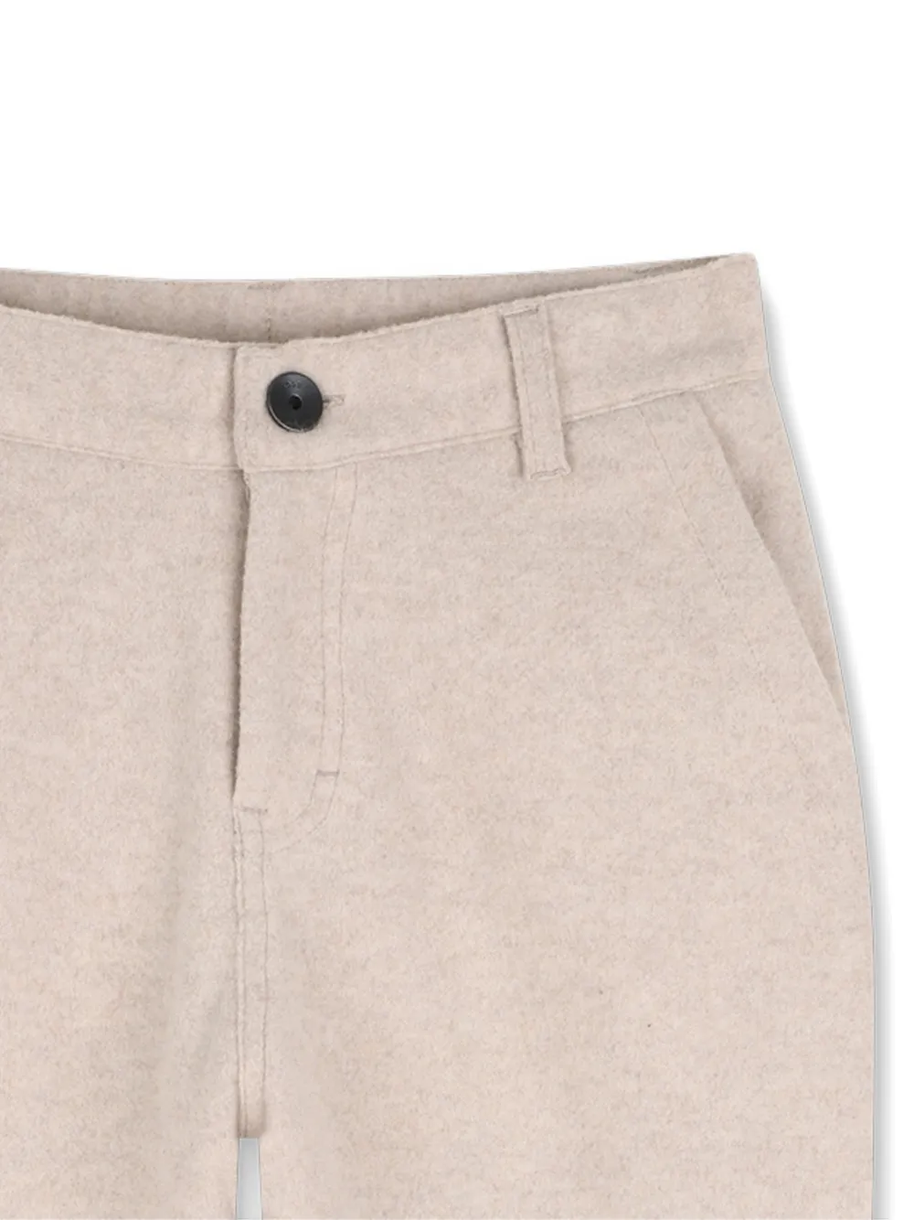 BOSS Kidswear Straight broek met vilten effect Beige