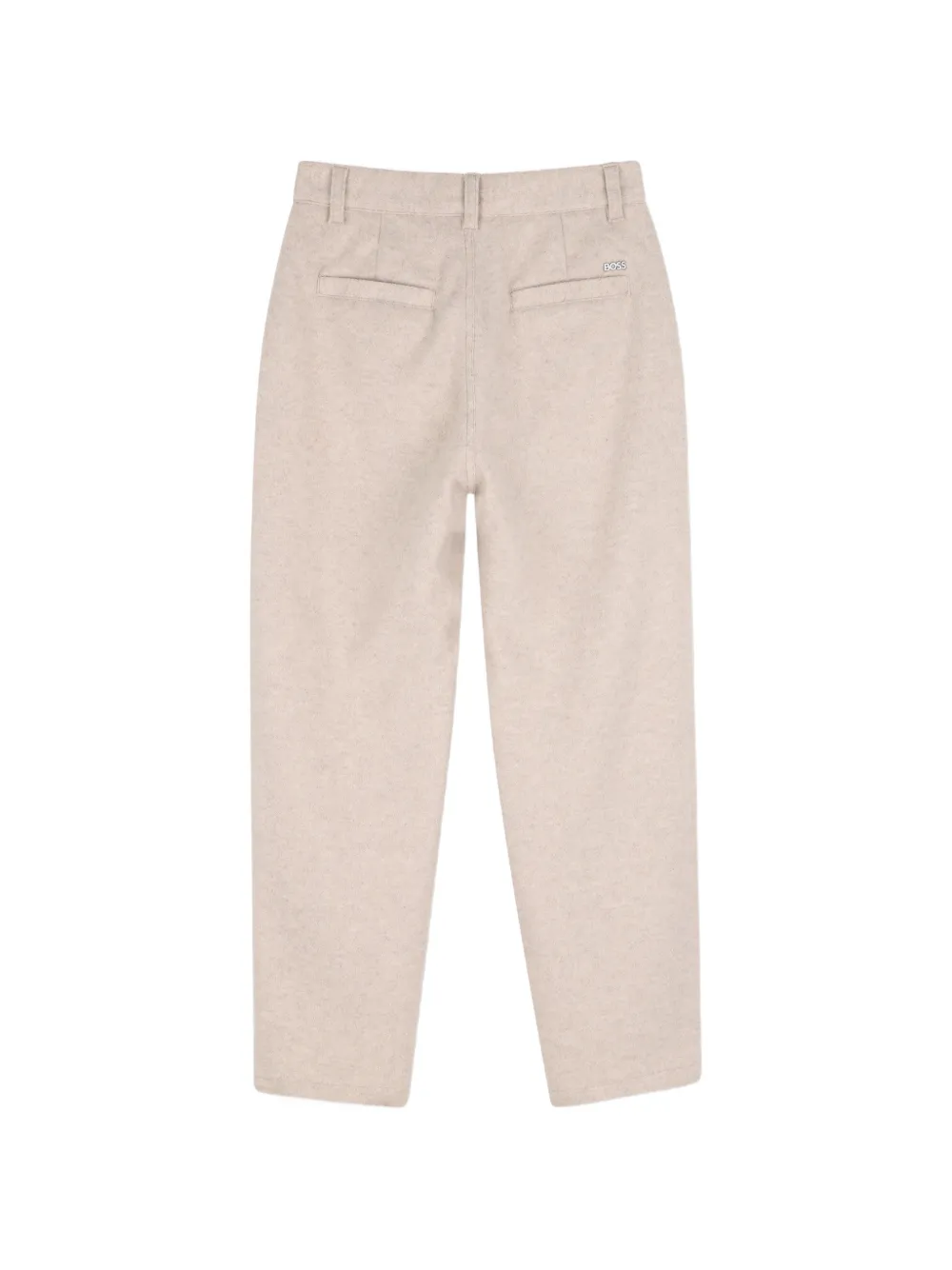 BOSS Kidswear Straight broek met vilten effect Beige