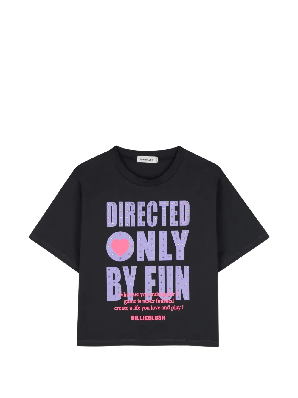Billieblush T-shirt con decorazione - Nero