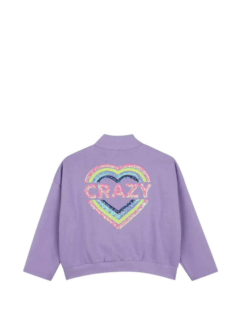 Billieblush Bomberjack verfraaid met pailletten en hartpatroon Paars