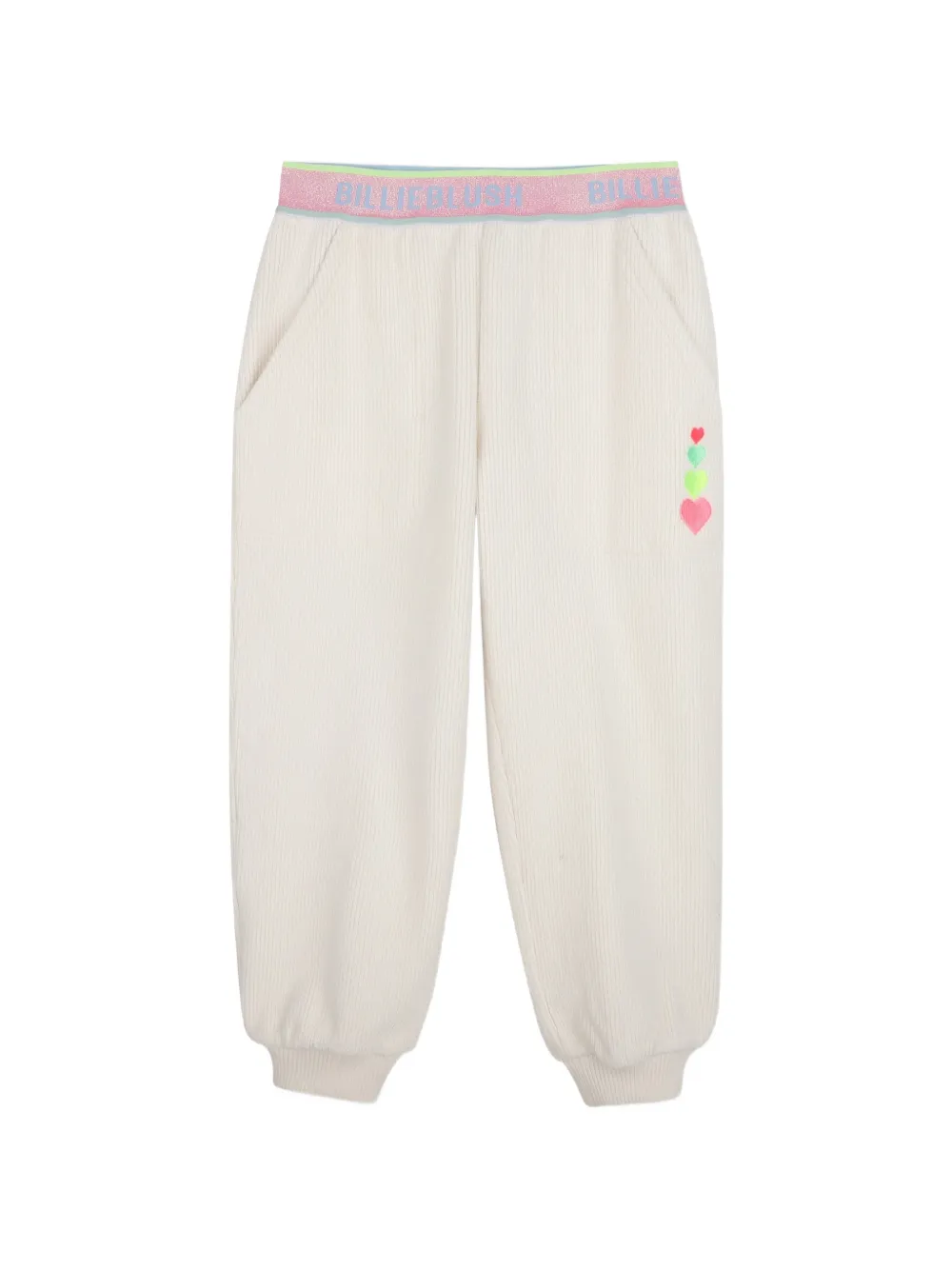 Billieblush Pantaloni sportivi con ricamo - Bianco