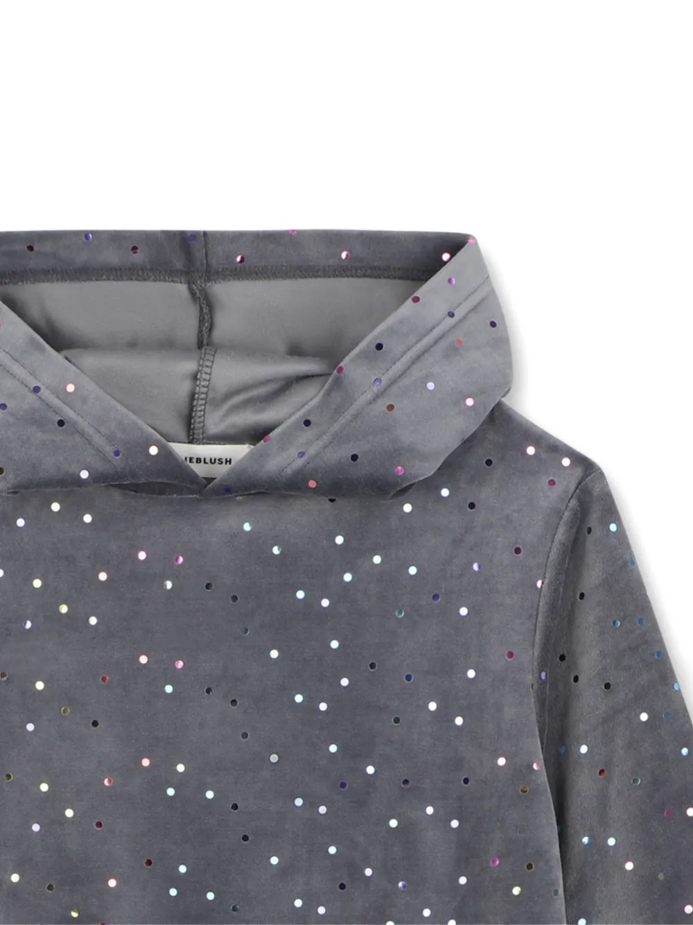 Billieblush Jurk met stippen en capuchon Grijs
