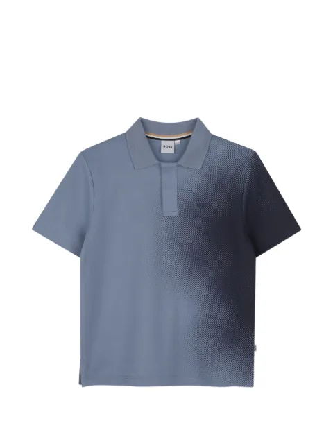 BOSS Kidswear gradient-effect short-sleeve polo shirt