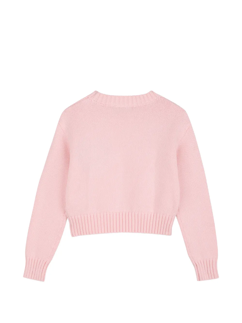 Kids Around Gebreide trui met hart-intarsia Roze