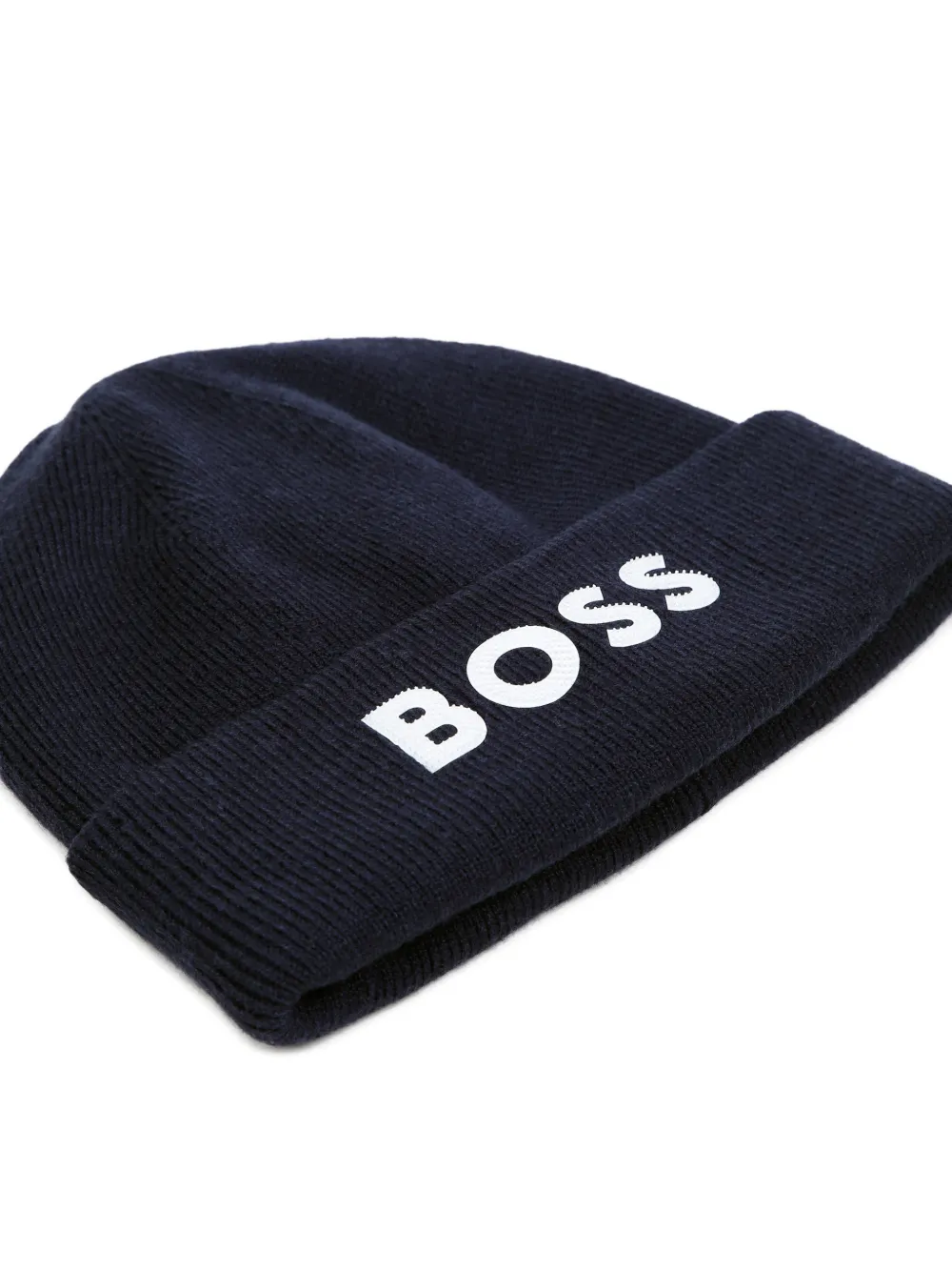 BOSS Kidswear Muts met logoprint Blauw