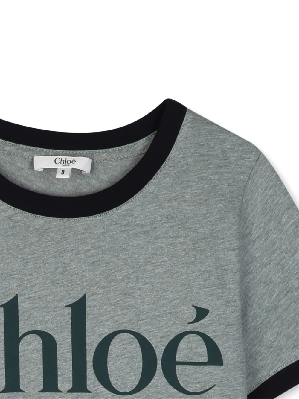 Chloé Kids T-shirt met logoprint Grijs