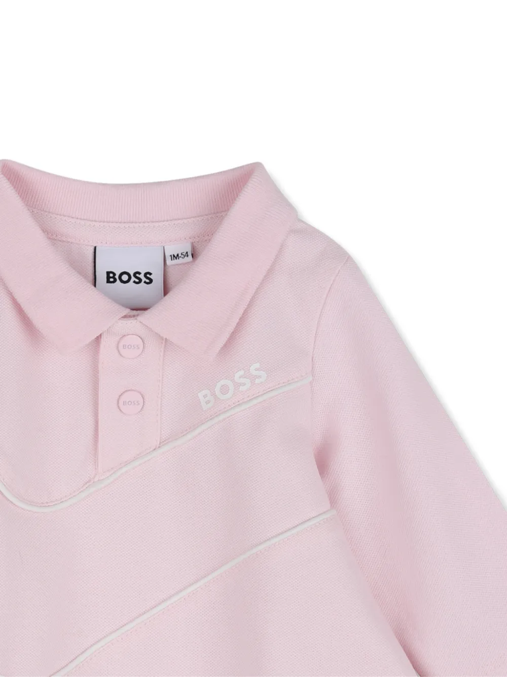 BOSS Kidswear Polojurk met logoprint Roze