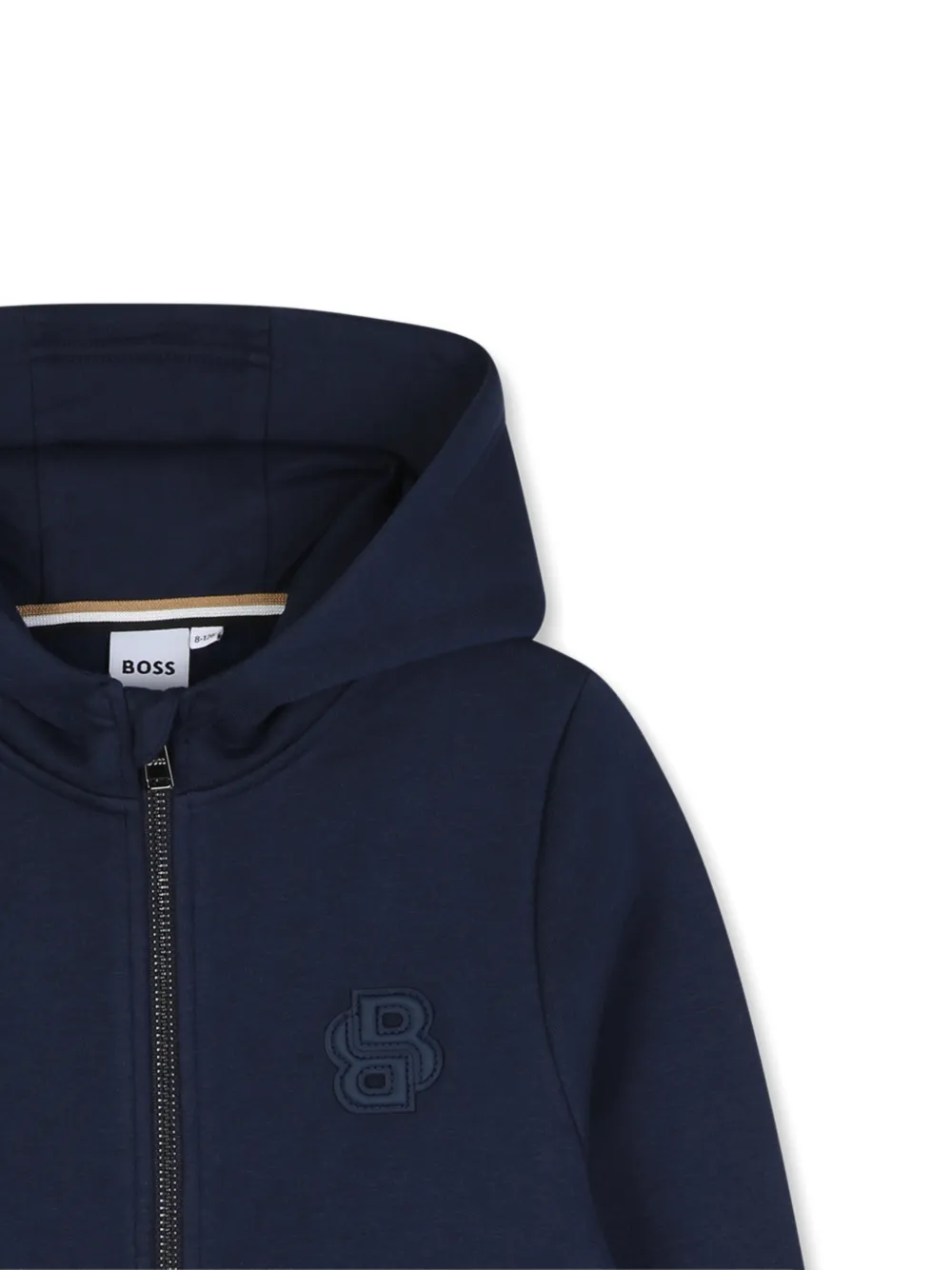 BOSS Kidswear Hoodie met logopatch Blauw